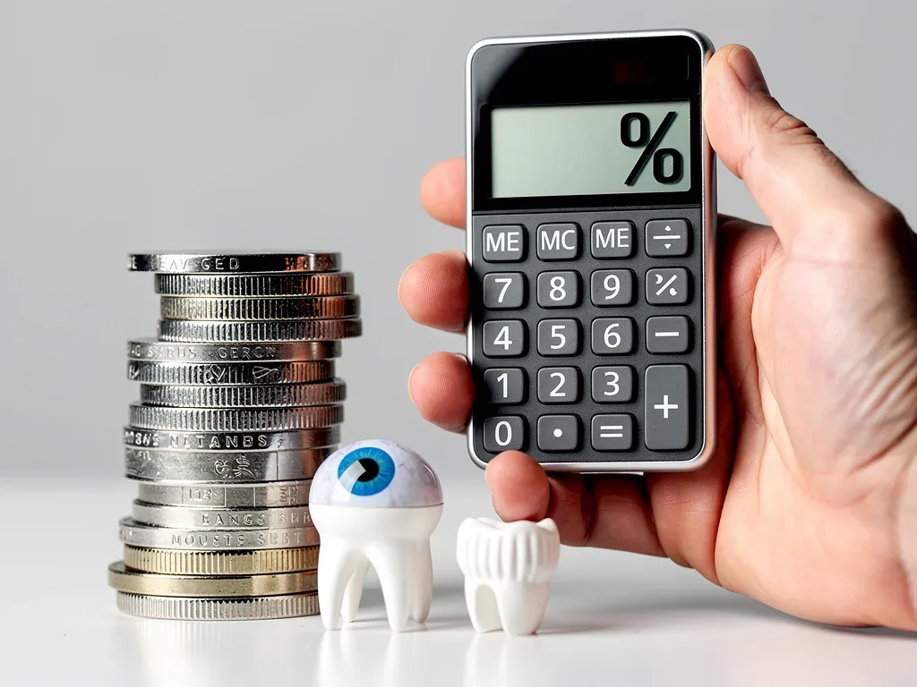 Illustrative calculator showing potential savings from voluntary dental and vision benefits