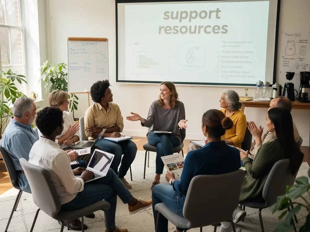 Working caregivers discussing family leave and employment protections