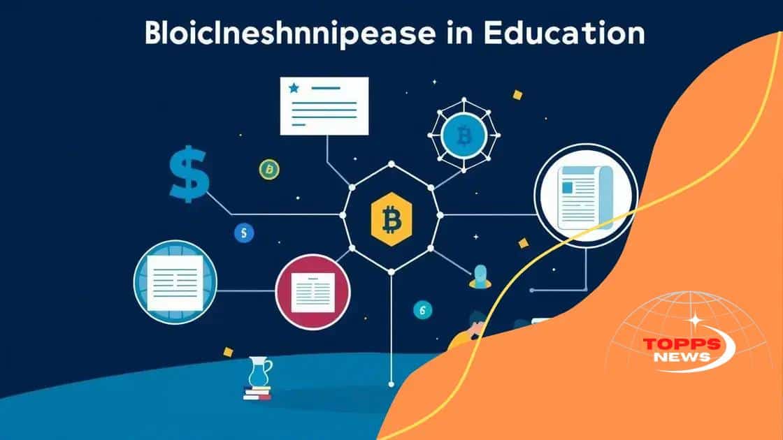 Real-world applications of blockchain in education