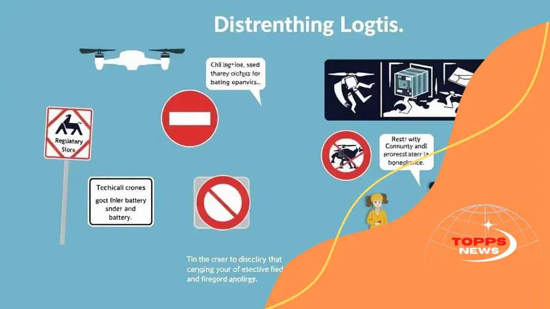 Challenges faced by drone logistics