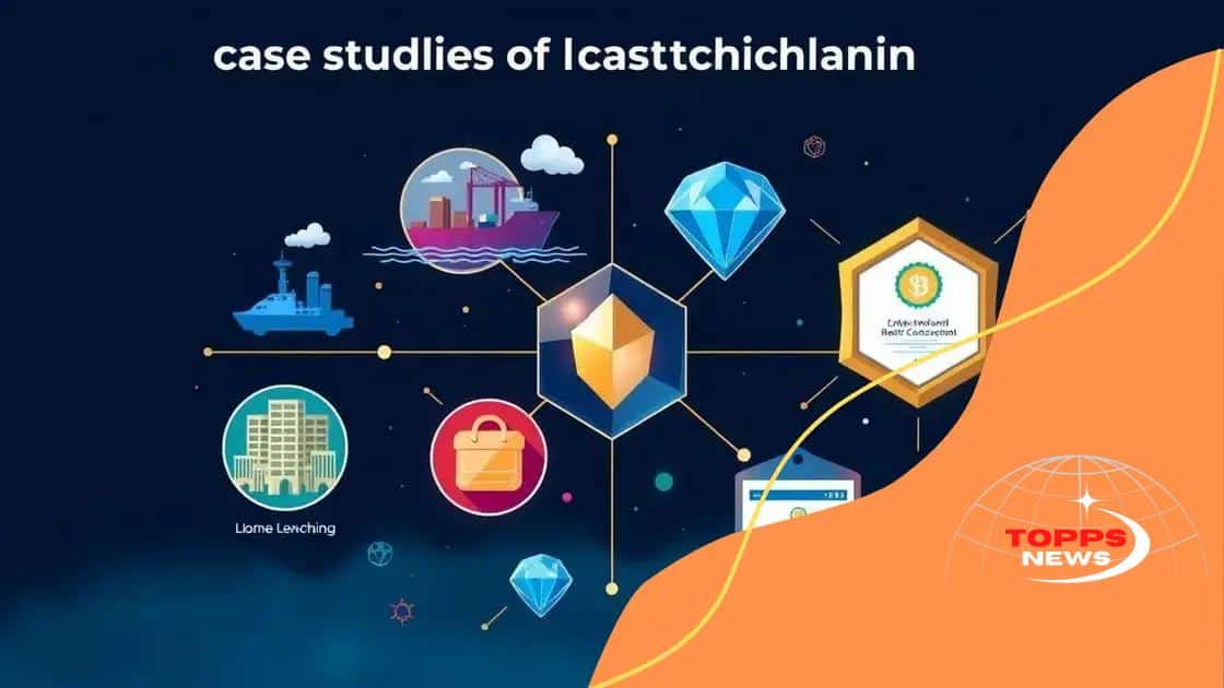 Case studies of blockchain implementations